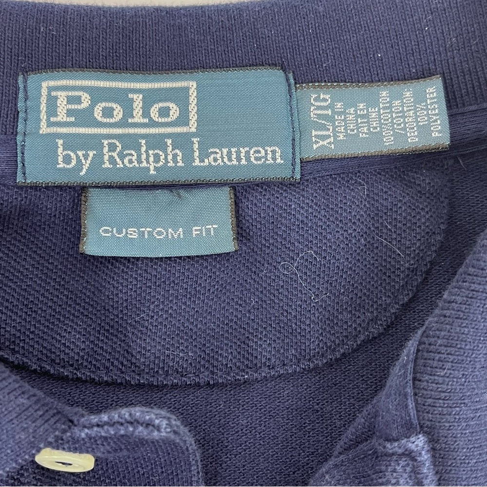 Polo Ralph Lauren Men's Custom Fit Polo with Embroidered Lobsters Size XL Preppy - Picture 9 of 10
